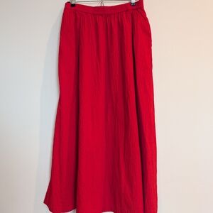 a new day Vibrant Red Maxi Skirt